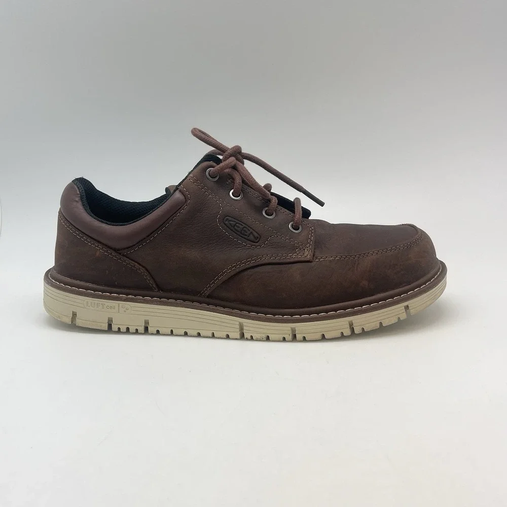 Keen Utility San Jose Oxford Shoes Mens 10 Brown Leather Soft Toe Work 1026788D